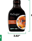 RxSugar Organic Pancake Syrup 2Pack  Allulose sweetener  DiabetesSafe Natural Sugar  Keto Certified  NonGMO Project Verified  GlutenFree Certified