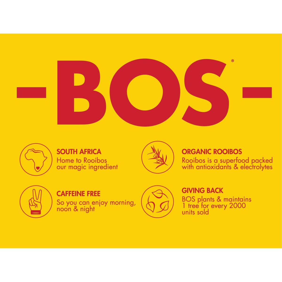 BOS Rooibos Iced Tea Lemon  24x 6x 101 oz Cans  Organic Caffeine Free Naturally Sweet AntioxidantRich Herbal Red Rooibos Tea  From South Africa