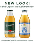 Bionaturae Organic Peach Nectar  Peach Juice Peach Nectar Juice NonGMO USDA Certified No Sugar Added No Preservatives Organic Peach Nectar Made In Italy  254 Oz