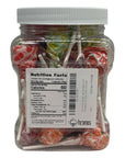 Chronos Candy Jar bundled with 50 pieces of Dum Dum lollipops individually wrapped suckers gluten free 16 flavors classic nostalgic candy perfect for birthday gift parties and holidays