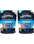 Country Archer Mini Beef Sticks Original Flavor  56 Individually Wrapped Mini Beef Sticks Total  Gluten Free  Made With 100 Grass Fed Beef  Certified Paleo