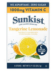 Sunkist Tangerine Lemonade Singles To Go  6 Pack  36 Total Servings  6 Boxes  Low Calorie Drink Mix Packed with Vitamin C