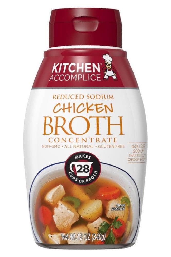 Kitchen Accomplice Reduced Sodium Chicken Broth Concentrate, 12 Ounce