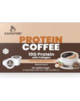 RAPID FIRE Protein Coffee, Toasted Hazelnut, Keto Friendly - 10g of Protein with Collagen