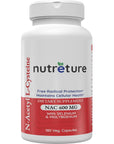 NUTRETURE NAC Supplement N-Acetyl Cysteine Liver Supplement with Selenium & Molybdenum for Liver Health | N-Acetyl Cysteine 600 mg 100 Capsules