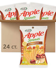 Sensible Portions Apple Straws, Cinnamon, Snack Size, 1 Oz (Pack of 24)