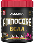 ALLMAX AMINOCORE BCAA, Pink Lemonade - 945 g Powder - 8.18 Grams of BCAAs Per Serving - with B Vitamins - No Fillers or Non-BCAA Aminos - Sugar Free - 90 Servings