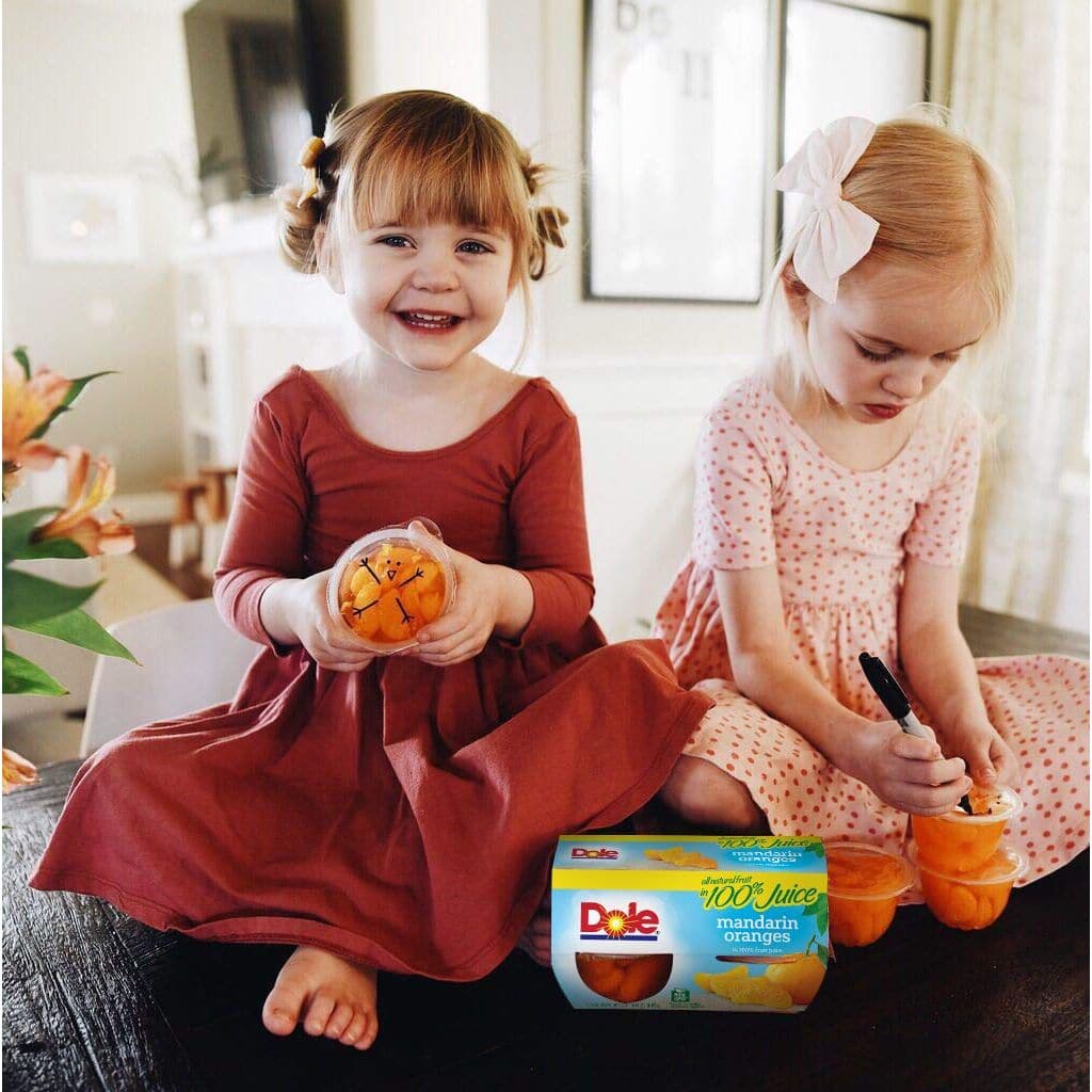 Dole Fruit Bowls Mandarin Oranges in 100 Juice Snacks 4oz 24 Total Cups Gluten  Dairy Free Bulk Lunch Snacks for Kids  Adults