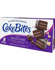 The Original Cakebites by Cookies United GrabandGo BiteSized Snack Chocolate Tuxedo 2 Ounce Pack of 4