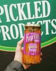 Fosters Pickled Carrots Original 16oz 2 Pack  Pickled Carrots in a Jar  Traditional Pickled Vegetables Recipe for 30 years  Gluten Free  Fat Free Carrots Pickled  Preservative Free Pickles