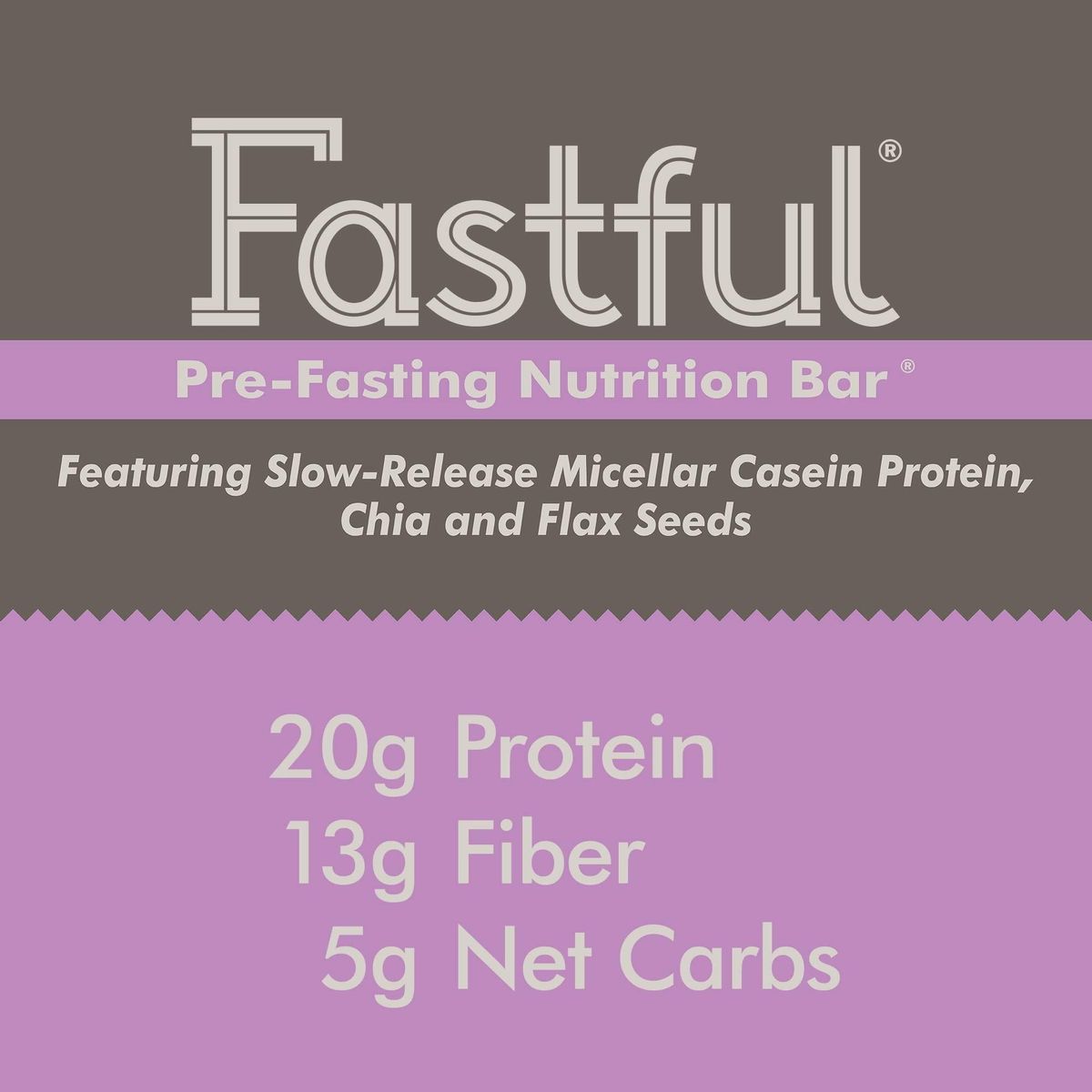 Fastful High Protein Bar for Intermittent Fasting, Pre-Fasting Nutrition - Blueberry Muffin