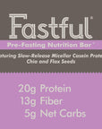 Fastful High Protein Bar for Intermittent Fasting, Pre-Fasting Nutrition - Blueberry Muffin