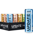 Drink Update Energy Drink with Paraxanthine  Jitter Free Crash Free No Overstimulation No Withdrawal  Caffeine and Sugar Free Variety 12 Pack