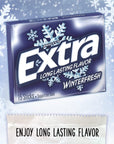 Extra Wrigleys Winterfresh Gum 15 Count Sticks Pack of 10