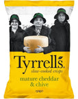 Tyrrells Mature Cheddar & Chives Crisps - 150g