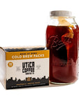 Utica Coffee Roasting Co Cold Brew Steeping Pouches  10 Count 13 oz Pouches  Barista Quality Cold Brew At Home