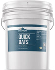 Earthborn Elements Quick Oats 5 Gallon Bucket Bulk Size Quick Breakfast Whole Grain Oats