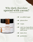 Organic Cacao Paste by Ancestral Organics  No Palm Oil No Added Sugar No Dairy Vegan Naturally Sweetened with Yacon 7 oz