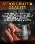 Strongwater Old Fashioned Craft Cocktail Mixer  Makes 36 Cocktails  Handcrafted Old Fashioned Syrup with Maple Pecans  More  Old Fashioned Gift Set Just Mix with Bourbon or Whiskey