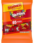 SKITTLES & STARBURST Variety Pack Fun Size Chewy Candy Assortment, 31.9 oz, 65 Pieces Bag