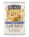 DeLallo White Clam Sauce ItalianStyle 105oz Can 3Pack