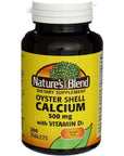 Nature's Blend Oyster Shell Calcium with D3 200 Tabs