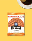 Rip Van WAFELS Dutch Caramel & Vanilla Stroopwafels, Healthy Non GMO, Low Calorie / Sugar Office Snacks, Keto Friendly, (3g), 12 Count (Packaging May Vary)