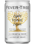 Fever Tree Light Tonic Water  Premium Quality Mixer  Refreshing Beverage for Cocktails  Mocktails Naturally Sourced Ingredients No Artificial Sweeteners or Colors  150 ML Cans 507 Fl Oz  Pack of 8