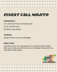 Finest Call Premium Mojito Drink Mix 1 Liter Bottle 338 Fl Oz Individually Boxed