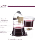 Simply Communion Prefilled Communion  Tray  Seatback Pew Compatible  Concord Grape Juice and Bread  Box of 600