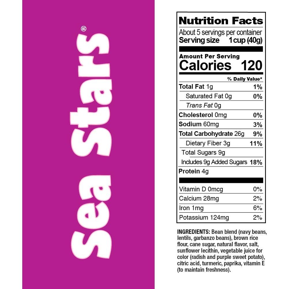 Love Grown Fruity Sea Stars Cereal, 7oz, Pack of 6