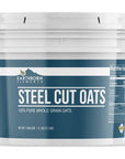 Earthborn Elements Steel Cut Oats 1 Gallon Also Called Irish Oatmeal Breakfast Resealable Bucket