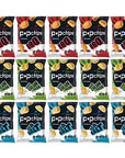 Popchips Potato Chips Variety Pack - Sour Cream & Onion, Sea Salt, & BBQ | Healthy and Flavorful Snack Pack | 15 Single Serve Bags