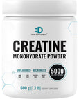 Creatine Monohydrate Powder - 600 Grams (1.32lb)