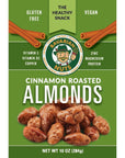 Magic Bavarian Cinnamon Roasted Almonds 10 oz  Sweet GlutenFree Vegan Nuts Made in the USA