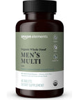 Amazon Elements Organic Whole Food Men's Multivitamin Tablets, 60 Count