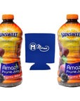 Pack of 2 Sunsweet Prune Juice Amazin with Pulp 64 Fl Oz Miras Trademark Foam Can Cooler Included