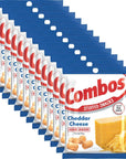 COMBOS Cheddar Cheese Cracker Baked Snacks 63Ounce Bag Pack of 12