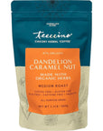 Teeccino Dandelion Caramel Nut Herbal Coffee  CaffeineFree Coffee Alternative with Prebiotics Gluten Free Acid Free  Medium Roast 500 Grams