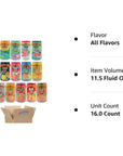 Hawaiian Sun Drinks, All Flavors, 1 Can per Flavor - Total 16 Cans