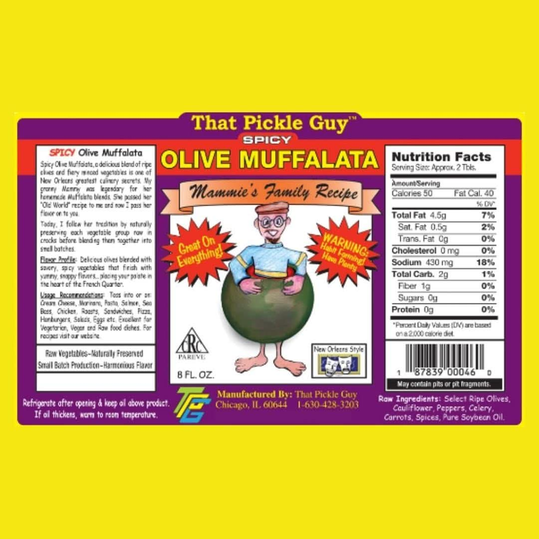 That Pickle Guy New Orleans Style Classic Olive Muffalata Spicy All Natural 24ounce