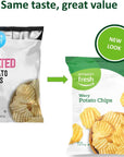 Amazon Fresh - Wavy Salted Potato Chips, 11 oz (Previously Happy Belly, Packaging May Vary)