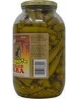 Cajun Chef Pickled Okra 64oz  One Half Gallon Pack of 1  Great in Bloody Marys  Versatile Garnish for Sandwiches Salads Martinis Cheese Boards and More