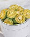 SIJIYUNLIDried small green orange 100g35oz Dehydrated lemon slices without any additives cocktail decoration fruit slice tea