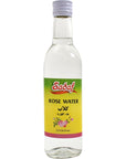 Sadaf Natural Rose Water  Food Grade Rose Water for Cooking Baking Food Flavoring or Drinking  Edible Rose Water Drink  Ideal for Persian Desserts or Beauty Care  Kosher  127 Oz Bottle