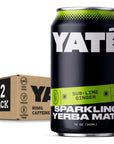 Yate Sparkling Yerba Mate  SubLime Ginger  Brewed Organic Yerba Mate Tea Natural Clean Energy Alternative Low Calorie Low Sugar Plant Based Drink 12 fl oz 355 ML 12 Pack