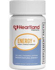 Heartland Pharma Caffeine 200mg Maximum Strength Alertness Aid Tablet - Stay Awake Caffeine Pills Actual Size - 200 mg Caffeine Pills - Made in USA - (60 Count)