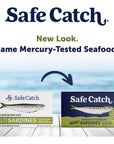 Safe Catch Wild Sardines in Extra Virgin Olive Oil WildCaught Skinless Boneless Sardine Fillets Low Mercury Tested Keto Food Kosher NonGMO Sardines Pack of 6 44oz Tins