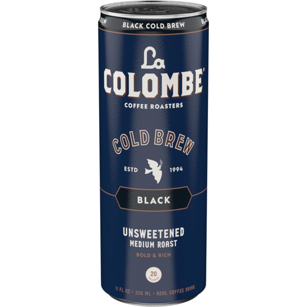 La Colombe Coffee Cold Brew Black Unsweetened 11 fl oz Cans Pack of 12 Coffeehouse Quality Natural Sweetness Specialty Grade Coffee Beans ReadytoDrink OntheGo