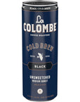 La Colombe Coffee Cold Brew Black Unsweetened 11 fl oz Cans Pack of 12 Coffeehouse Quality Natural Sweetness Specialty Grade Coffee Beans ReadytoDrink OntheGo